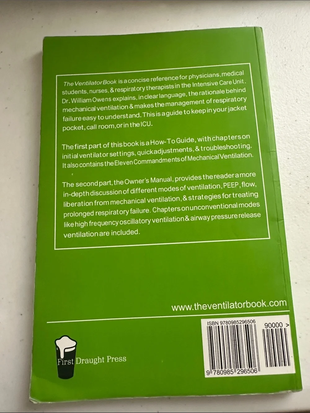 The Ventilator Book by William Owens, MD